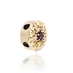 SL500 14kt Yellow Gold Amethyst angle