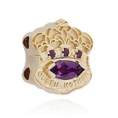 SL554 14kt Yellow Gold Amethyst and Ruby angle