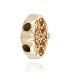 SL616 14kt Yellow Gold Citrine and Diamond and Diamond angle