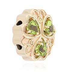 SL688 14kt Yellow Gold Peridot angle