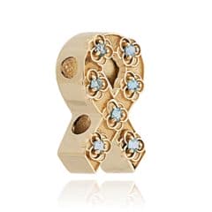 SL720 14kt Yellow Gold Swiss Blue Topaz angle